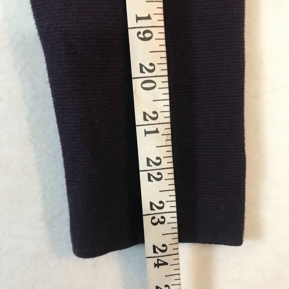 Talbots Cardigan Jacket Plum Purple Thick Jersey Womens M - Picture 8 of 9